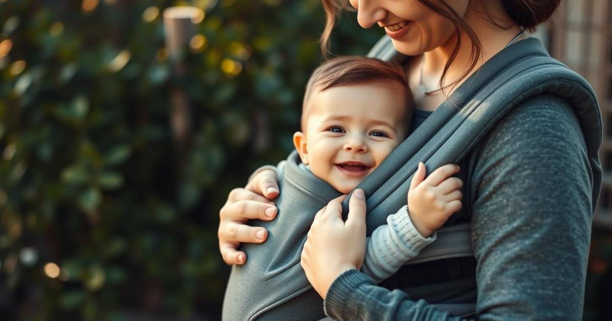 Les meilleures positions de portage pour câliner bébé tout en stimulant son développement